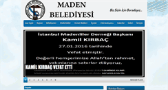 Desktop Screenshot of maden.bel.tr