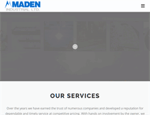 Tablet Screenshot of maden.ca